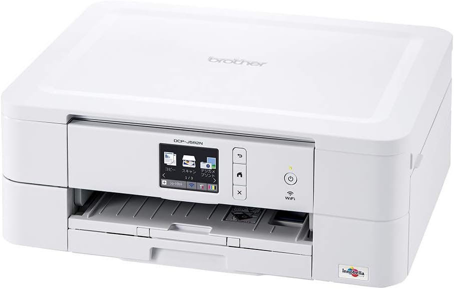 【中古】(旧ひな形) 茶飲み友だち A4インクジェット練りあわせる機 DCP-J582N (無線電話ローカルエリアネットワーク/手差しお盆/両面刷り上げる)