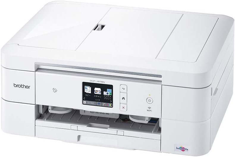 【中古】(旧模範例) 茶飲み友だち 印刷工 A4 インクジェット練りあわせる機 DCP-J978N-W (白模範例/ADF/有線・無線電話ローカルエリアネットワーク/手差しお盆/両面刷り上げる/付け札刷り上げる)