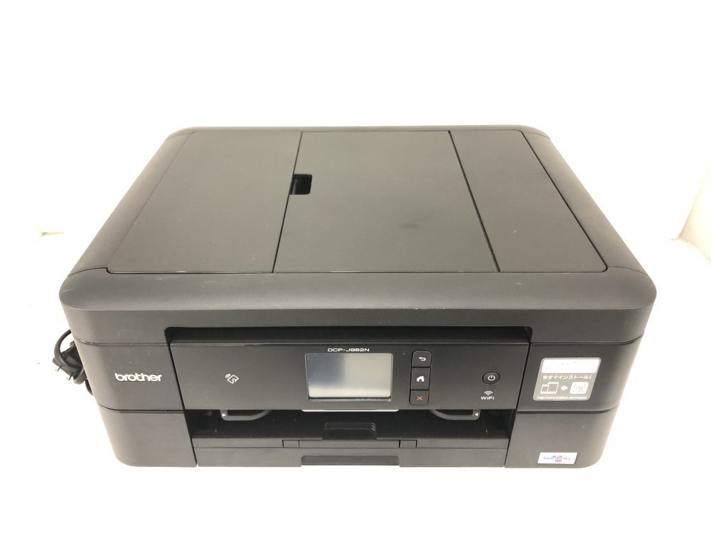 【中古】(旧模範例) 茶飲み友だち A4インクジェット練りあわせる機 DCP-J982N-B (黒模範例/ADF/有線・無線電話ローカルエリアネットワーク/手差しお盆/両面刷り上げる/付け札刷り上げる)