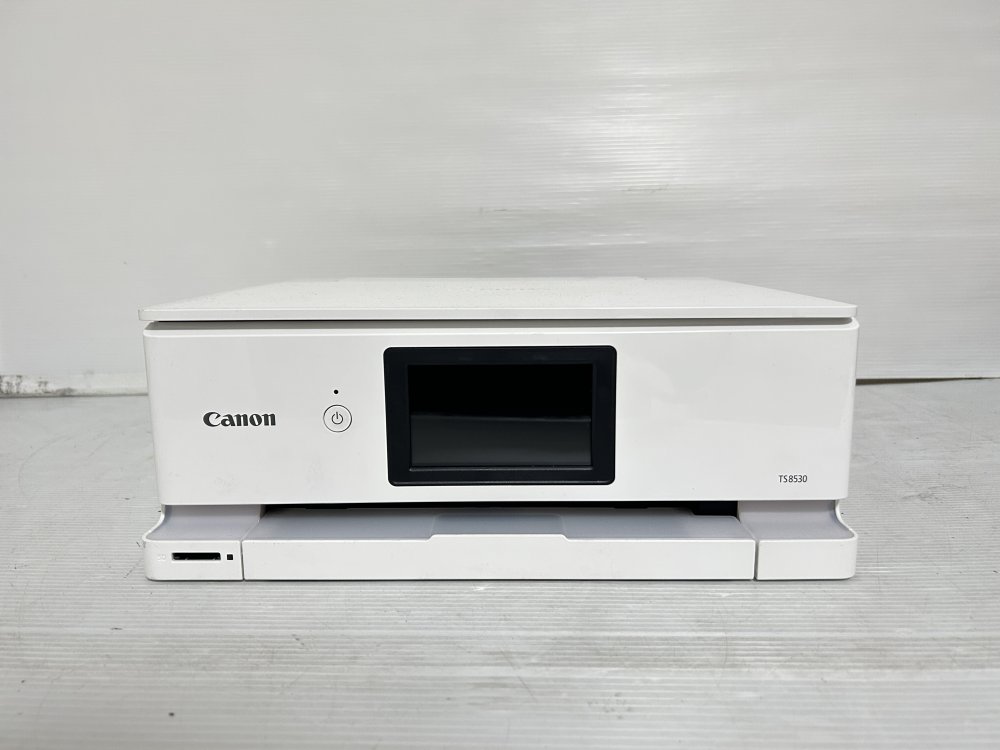 【中古】Canon 印刷工 A4インクジェット練りあわせる機 PIXUS TS8530 白いこと 2021年模範例 テレ細工物向け 6色・独立独行型・相応うインキBCI-330/331続きもの