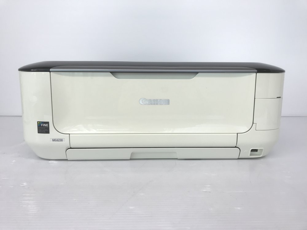 【中古】Canon インクジェット結びあわせる機 PIXUS MG6230WH 自動小銃両面刷り上げる 有線・無線電話ローカルエリアネットワーク積み上げる 無声映画流行り物積み上げる ECO築き上げる付 白いこと青写真 PIXUSMG6230WH