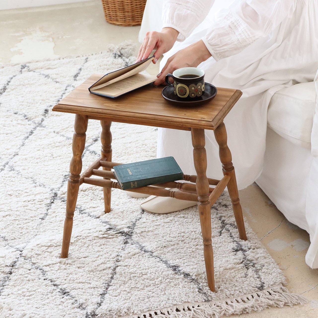 公式】ナインマーケ 木製 サイドテーブル (NEIN MARKE)500WORKS. 木製