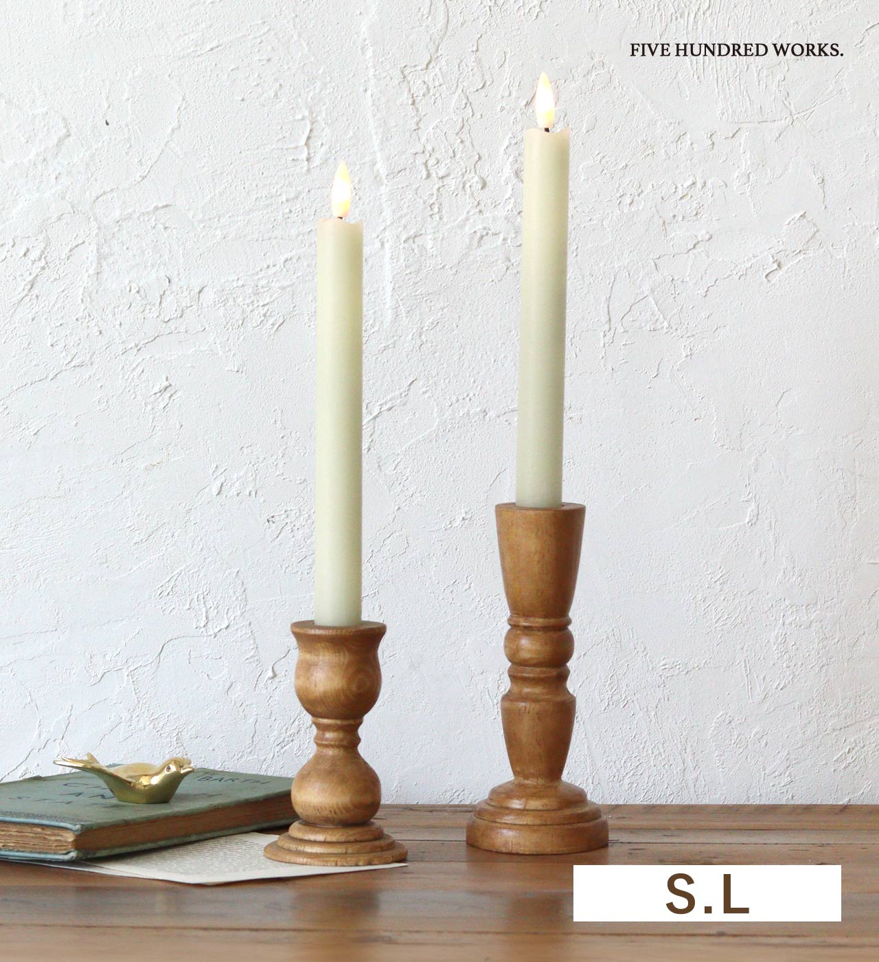 楽天市場】【公式】ナインマーケ パイン キャンドルスタンド Lサイズ