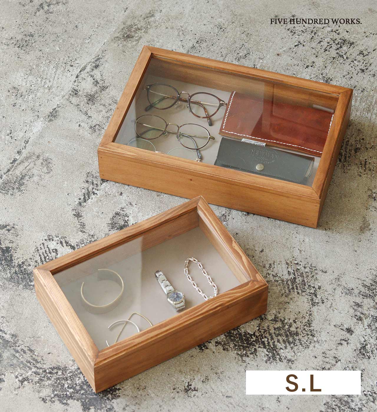 楽天市場】【公式】アクセサリーケース 木製 ガラス