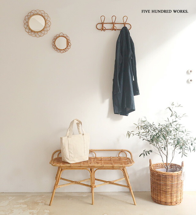 【ヴィンテージ】✴︎特大ラタンの壁掛けミラー✴︎ 送料無料 ラタン・ラウンドミラー・スィケット 90cm 大型鏡