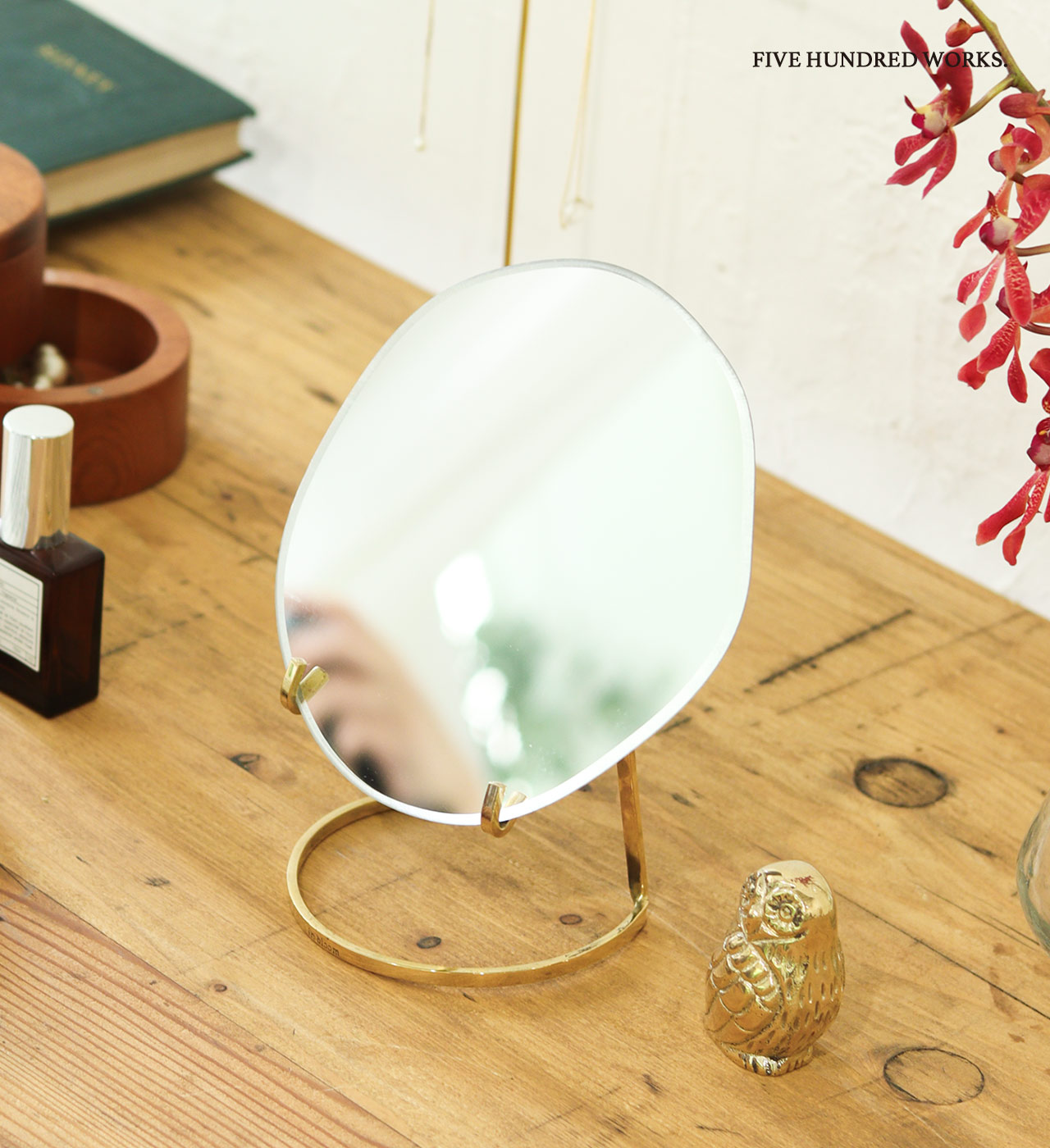 楽天市場】【公式】インブルーム ブラススタンドミラー Sサイズ