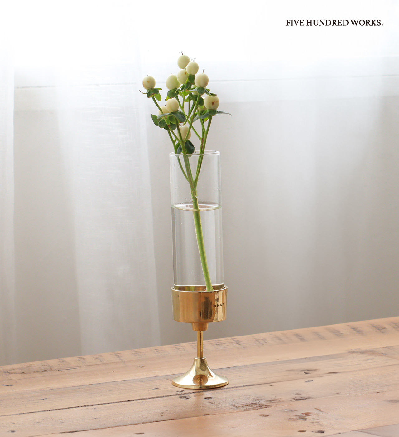 楽天市場】【公式】インブルーム ブラスキャンドルスタンドフラワー