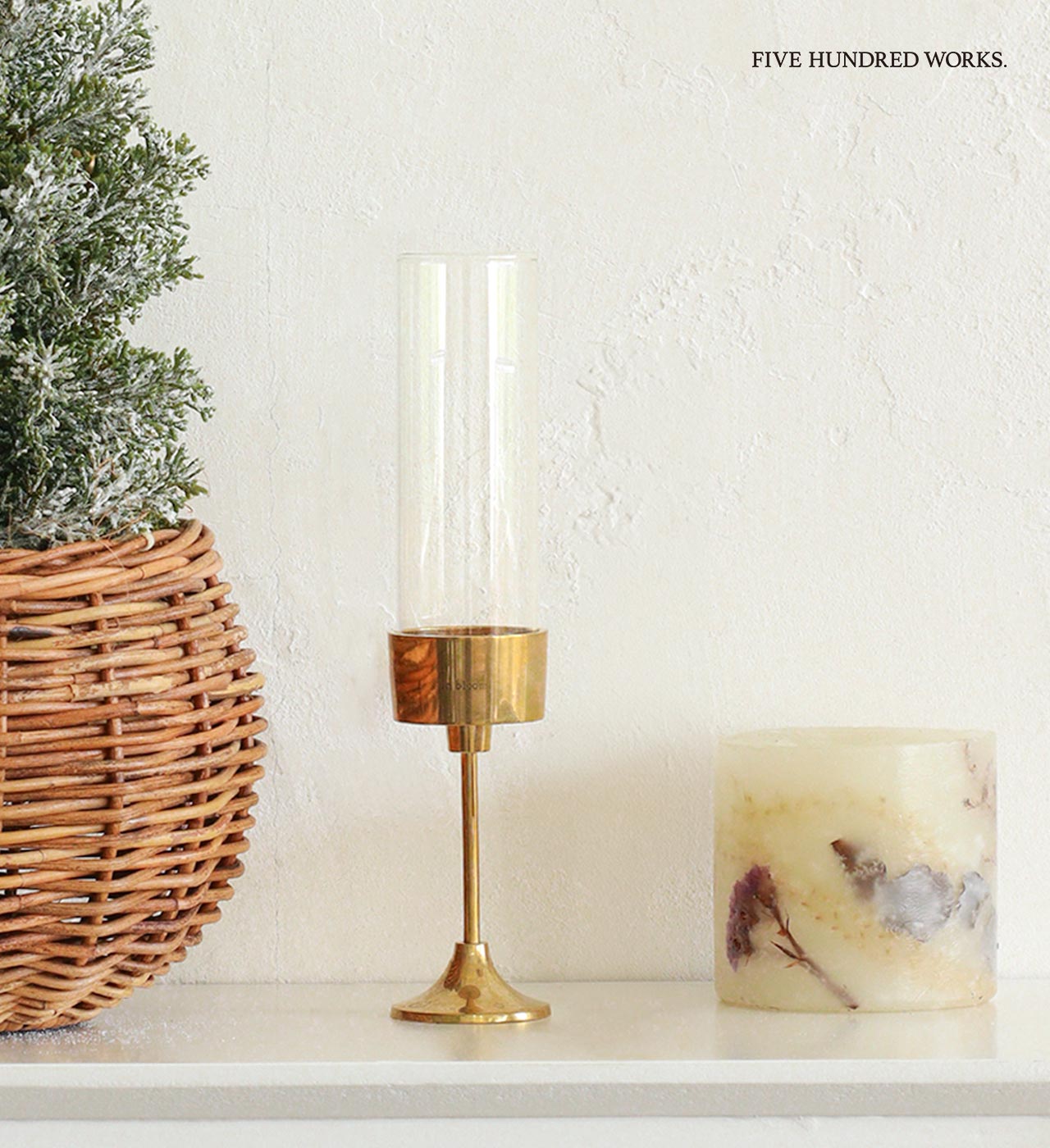 金沢手打箔　円筒形 花瓶スタンド ゴールド 金沢手打箔 円筒形 花瓶スタンド ゴールド 金沢手打箔 円筒形 花瓶