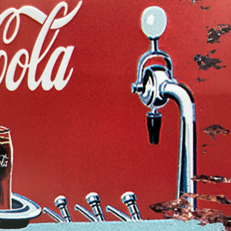 楽天市場 ゆうメール送料無料 アメリカンレトロ調 ライセンスプレート Pause And Refresh Coca Cola コカ コーラ 50 S Diner