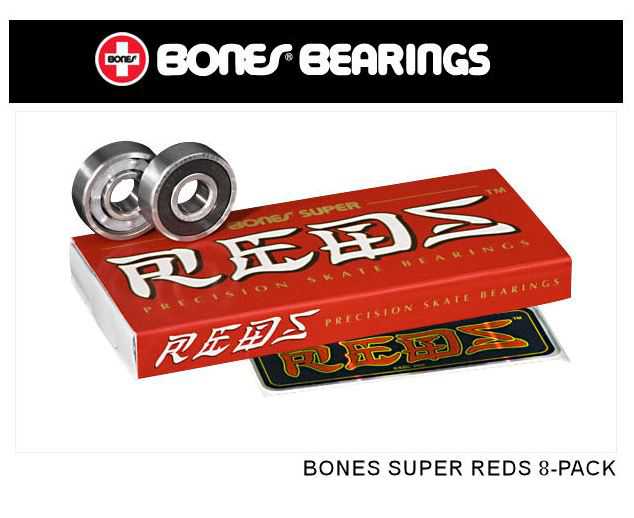 【楽天市場】【BONES BEARINGS】ボーンズベアリング BONES SUPER REDS 8PACK スケートボード スケボー sk8／8個1セット：surf＆snow 54TIDE