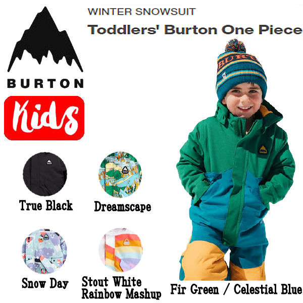 ずっと気になってた 未使用 スノーウエア つなぎ 帽子取り外し可 サイズ調節可 3T BURTON - ウエア/装備(子ども用)