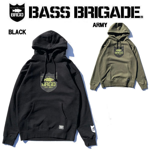 楽天市場】【BASS BRIGADE】バスブリゲード 2019秋冬 BOLT BRGD ZIP HOODIE メンズ プルオーバー パーカー アウトドア  フィッシング S / M / L / XL / XXL 3カラー【あす楽対応】 : surf＆snow ５４ＴＩＤＥ