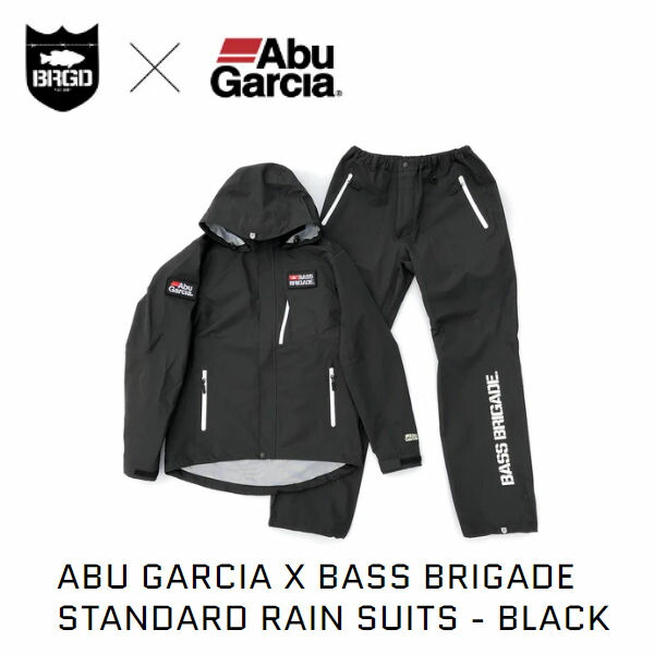 楽天市場 Bass Brigade バスブリゲード 春夏 Abu Garcia X Bass Brigade Standard Rain Suits アブガルシア コラボ レインスーツ アウトドア フィッシング 釣り S M L Xl あす楽対応 Surf Snow ５４ｔｉｄｅ