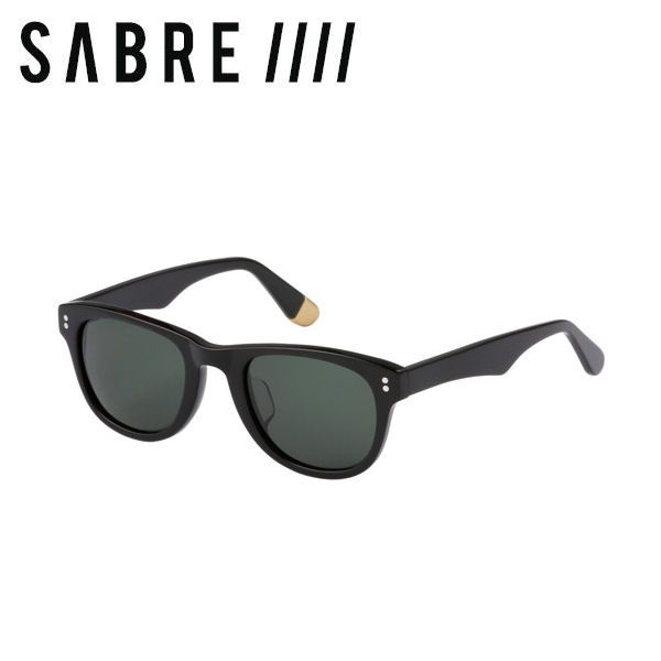【SABRE】セイバー CHEVELLE ユニセックス サングラス メンズ レディース BLACK GLOSS/GREEN アウトドア キャンプ ドライブ【正規品】