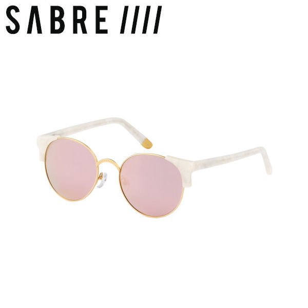 【SABRE】セイバー SHEENA ユニセックスサングラス メンズ レディース PEARL MT GOLD METAL PINK MIRROR サーフィン ドライブ ナイトプール 夏【正規品】