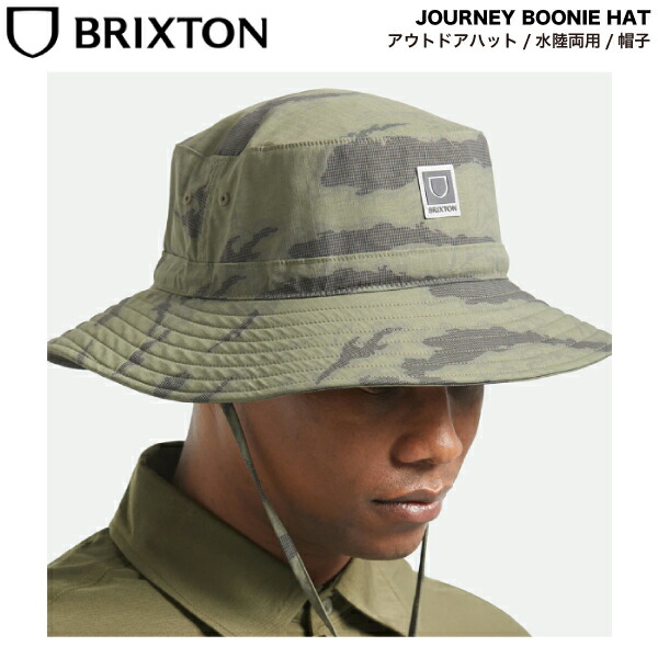 【BRIXTON】ブリクストン JOURNEY BOONIE HAT メンズ ジャングルハット ブーニーハット バケットハット 帽子 水陸両用 アウトドア キャンプ ストリート スケートボード SM/LXL【正規品】｜surf＆snow ５４ＴＩＤＥ