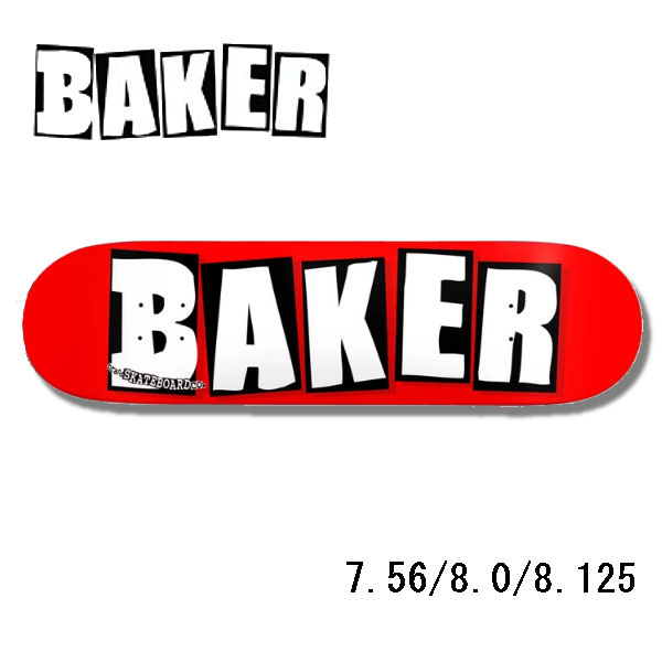 楽天市場 Baker ベイカー Brand Logo White ブランドロゴ スケートボード デッキ 板 7層 ホワイト 7 3インチ 8 5インチ あす楽対応 Surf Snow ５４ｔｉｄｅ