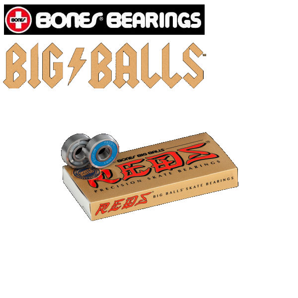 ボーンズベアリング BONES REDS BIG BALL 8-PACK スケートボード ベアリング パーツ スケボー sk8 8個1セット  【おすすめ】