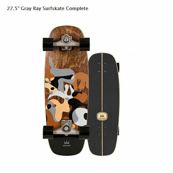 【楽天市場】【CARVER】カーバー Gray Ray Surfskate Complete スケートボード スケボー 板 コンプリートデッキ