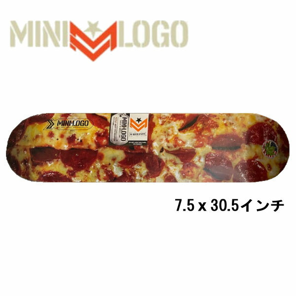 【楽天市場】【MINI LOGO】ミニロゴ MINI LOGO MILITANT SKATEBOARD DECK PIZZA スケートボード
