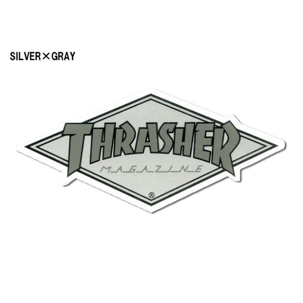 楽天市場 Thrasher スラッシャー Diamond Logo Sticker ステッカー スケートボード スケボー シール 10 6cm 4 9cm 3カラー あす楽対応 Surf Snow ５４ｔｉｄｅ
