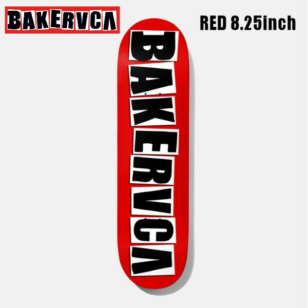 本店は 楽天市場 Baker ベイカー ルーカー Rvcaコラボ デッキ Brand Logo Red Black ブランドロゴ スケートボード デッキ 板 7層 レッド ブラック 8 25インチ あす楽対応 Surf Snow ５４ｔｉｄｅ 爆売り Dogalmaya Com