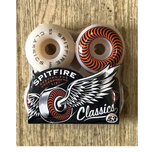 Spit Fire スピットファイアー ウィール タイア Classics クラシック音楽 53mm 99a ベニミカン 4vol一揃い ステッカー付き人 スケートボード スケボー 法例シロモノ Cannes Encheres Com