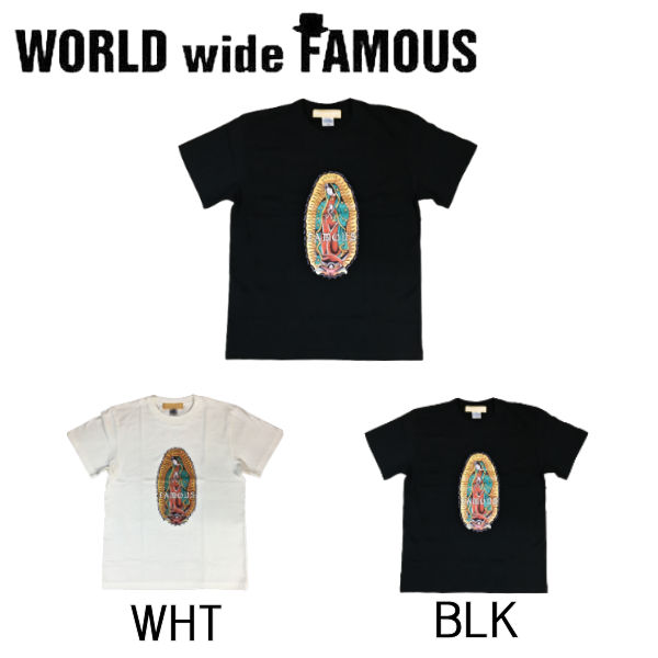 World Wide Famous ワールドワイドフェイマス 21春夏 聖母マリア Tシャツ メンズ レディース トップス ストリート ティーシャツ S M L 2カラー 正規品 あす楽対応 Psicologosancora Es