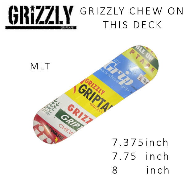 楽天市場】スケボー キッズ デッキ グリズリー GRIZZLY SF SMU