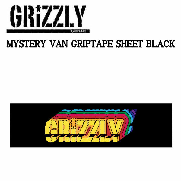 【楽天市場】【GRIZZLY】グリズリー MYSTERY VAN GRIPTAPE SHEET グリップテープ デッキテープ スケートボード