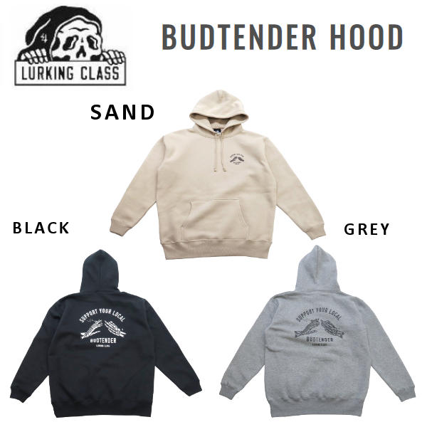 【LURKING CLASS】ラーキングクラス 2022秋冬 SUPPORT YOUR LOCAL BUDTENDER フーディー SKETCHY TANK スケッチータンク 長袖 スケートボード アウトドア キャンプ ストリート アート M/L/XL 3カラー