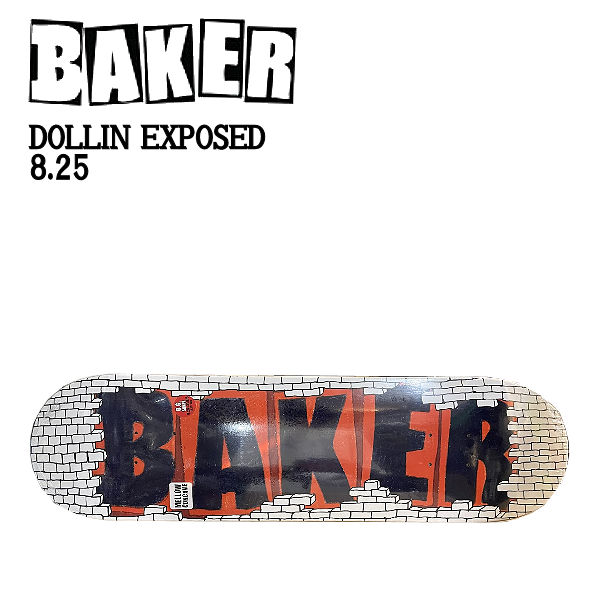 Baker Skateboards Dastin Dollin デッキ スケボー Baker Skateboards Baker Dustin Dollin Bake Junt Skateboard