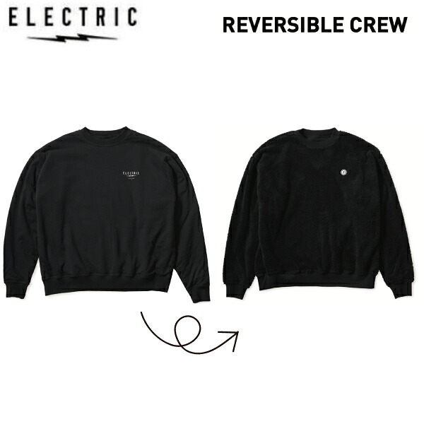 【ELECTRIC】エレクトリック REVERSIBLE CREW メンズ 調教師 リヴァーシブル トップス 長袖 滑るゲーム盤 スケボー M/L/XL【定まり品】