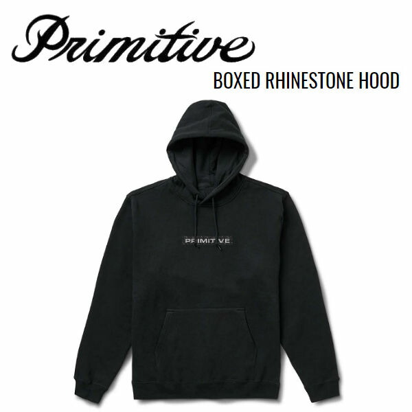 【Primitive】元始的 BOXED RHINESTONE HOOD メンズ ティーシャツパーカー 長袖 トップス 滑るゲーム盤 表どおり 難民キャンプ アウトドア 心地好い M/L/XL【置き目品】