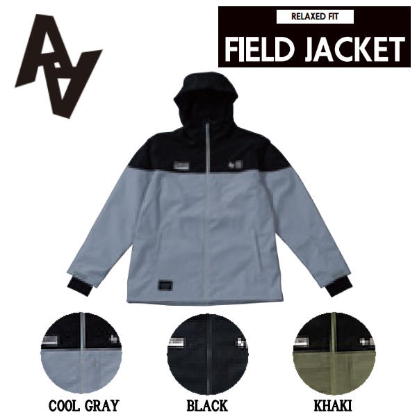 【AA HARDWEAR】2023/2024 ダブルエー FIELD JACKETメンズ 活動の領域上衣 スノージャケット 耐水 雨合羽 スノーウェア スノーボード M/L/XL 3色合い【定まり品】
