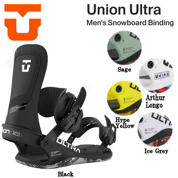 UNION ULTRA 2024-2025 レディースビンディング S ブラック Ultra Women's Snowboard Binding 2025 | Union Binding Company