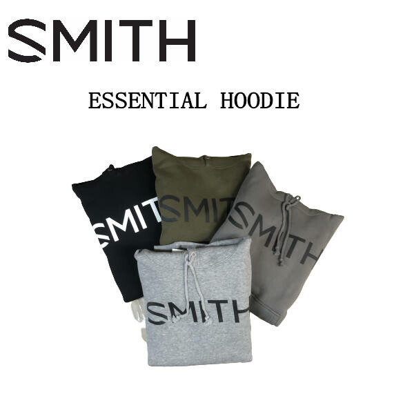 【SMITH】スミス ESSENTIAL HOODIE メンズ レディース ブランド名ロゴタイプ フーディー エッセンシャルパーカー スノーボード アウトドア S/M/L/XL ４COLOR 【定め事品】