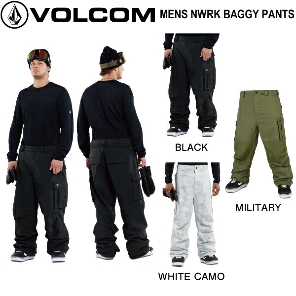 【VOLCOM】ボルコム MENS NWRK BAGGY PANTS メンズ スノーパンツ スノーウェア ボトムス ズボン スノボー スノーボード スキーの板 アウトドア ウィンタースポーツ M/L 3色つや【定め事品】