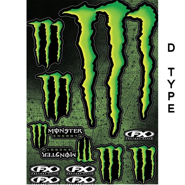楽天市場 Monster Energy 特大サイズ モンスターエナジーステッカーキットxl 50 35cm 4タイプ Surf Snow ５４ｔｉｄｅ