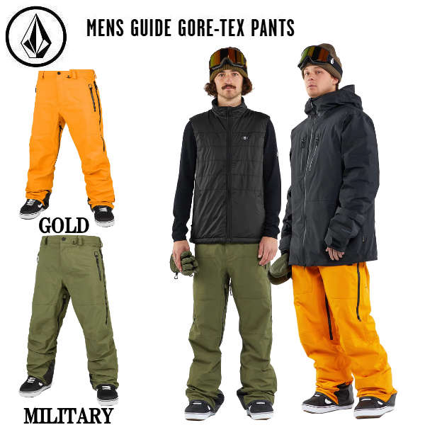 【VOLCOM】ボルコム Mens Guide Gore-Tex Pants メンズ ゴアテックス スノーパンツ スノーウェア ボトムス ズボン スノボー スノーボード スキーの板 アウトドア ウィンタースポーツ S/M/L/XL 2色合い【定まり品】