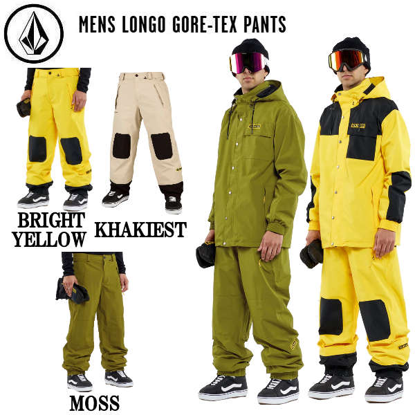 【VOLCOM】ボルコム Mens Longo Gore-Tex Pants メンズ ゴアテックス スノーパンツ スノーウェア ボトムス ズボン スノボー スノーボード スキーの板 アウトドア ウィンタースポーツ M/L/XL 3色合い【置き目品】
