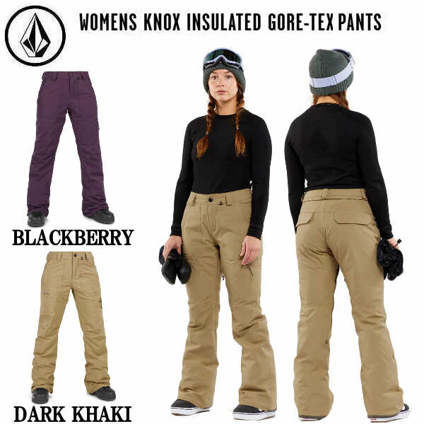 【VOLCOM】ボルコム Womens Knox Ins Gore-Tex Pants レディース ゴアテックス スノーパンツ スノーウェア ボトムス ズボン スノボー スノーボード スキーの板 アウトドア ウィンタースポーツ S/M/L 2色合い【置き目品】