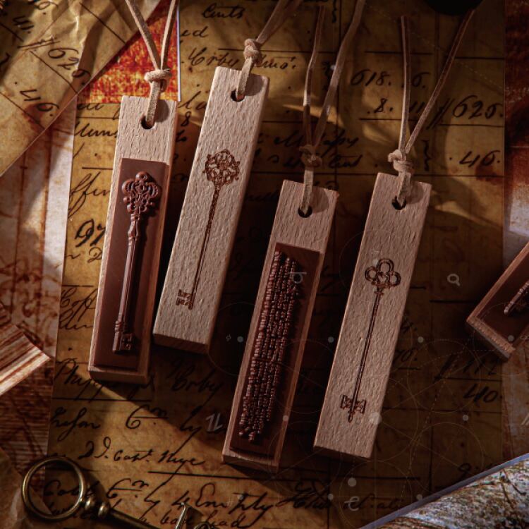 楽天市場】レトロ木製スタンプ ビンテージ風英文字スタンプ 8個