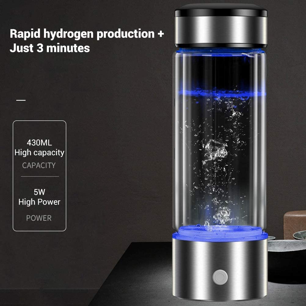 水素水生成器 携帯式 水素水ボトル 高濃度水素水生成器1300ppb ボトルサイズ 一台二役 450ml 充電式 携帯用 還元水生成器 Usb充電式 いつでも どこでも 飲める 美容 健康 Clinicalaspalmeras Com