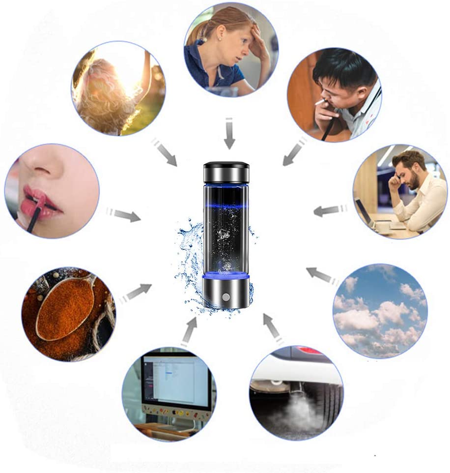 水素水生成器 携帯式 水素水ボトル 高濃度水素水生成器1300ppb ボトルサイズ 一台二役 450ml 充電式 携帯用 還元水生成器 Usb充電式 いつでも どこでも 飲める 美容 健康 Clinicalaspalmeras Com