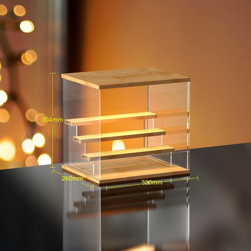 2段 コレクションケース アクリル 木目 木製 幅60cm CB-05MO 1948741257.jpg?1687397639