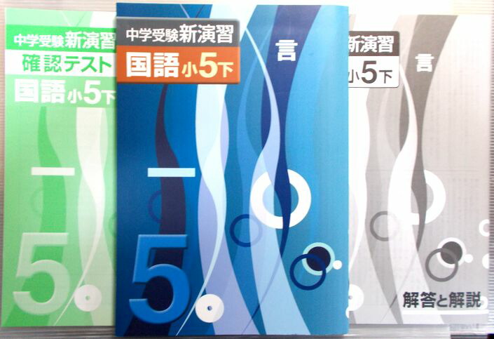 楽天市場 中学受験 新演習 国語 小5下 ６３堂