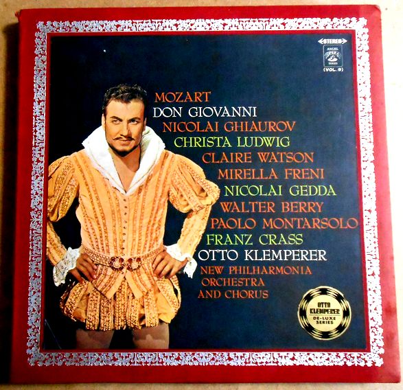 【中古LPレコード】W.A.モーツアルト　歌劇「ドン・ジョヴァンニ」全集　オットー・クレンペラー　4枚組｜６３堂