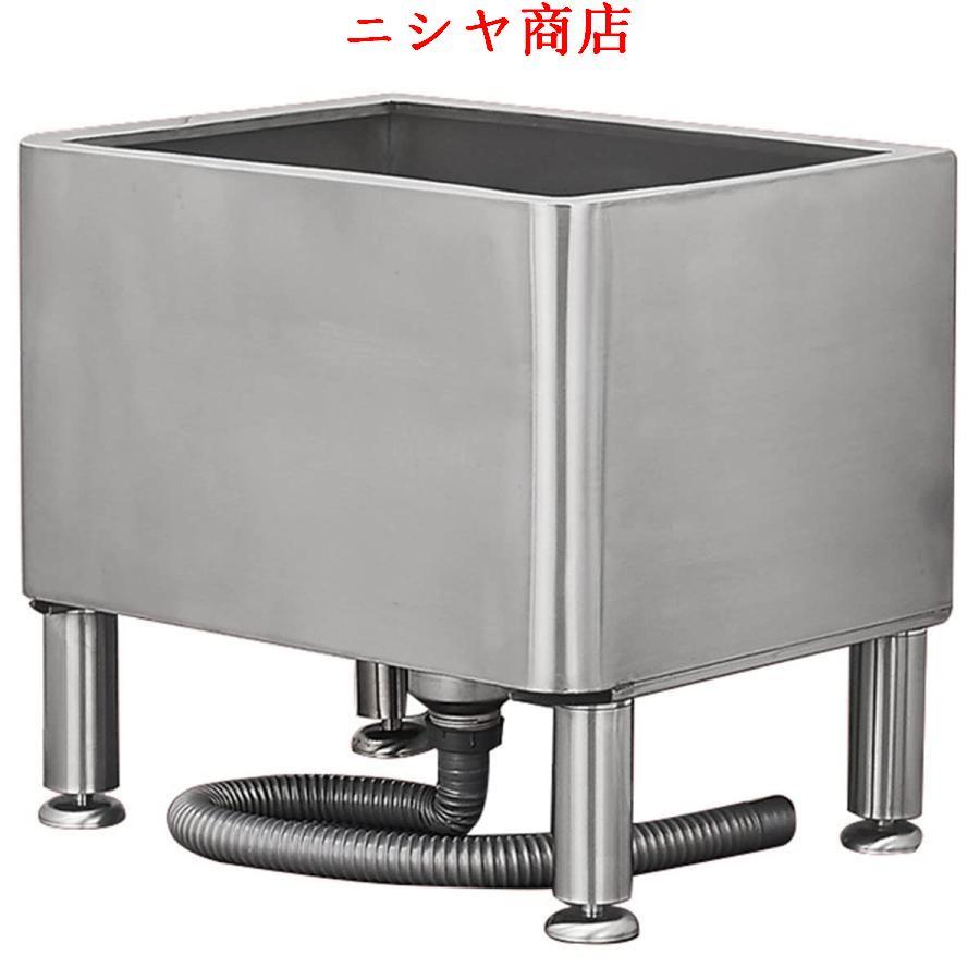 業務用フロアモップシンク 304 ステンレススチール ディープニングウォッシュステーション 排水パイプ付き 床置き型サービス流域 地下室