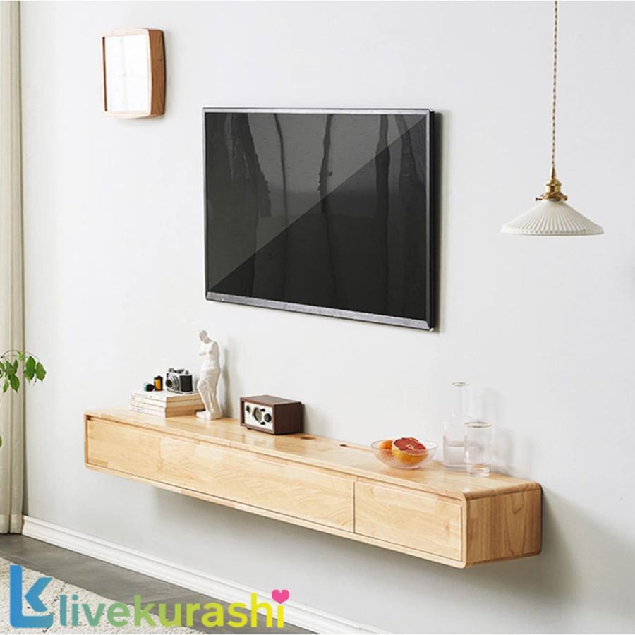 テレビ受像機台 飾りつけ テレビ受像機押し入れ 幅120/140/160/180コマーシャル フローティングTVシェルフTVスタンドコンポーネントシェルフ、抽き出しとキャ